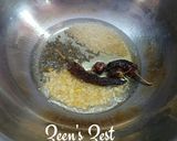 A picture of step 1 of Beans Palya.