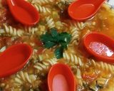 A picture of step 5 of Minestrone Soup.
