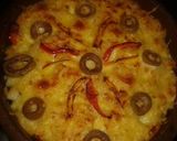A picture of step 4 of Negresco/Alfredo Pasta Bake.
