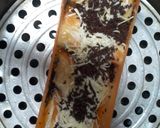 Foto langkah ke 5 dari resep Puding roti sobek kukus coklat keju.