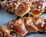 Kókuszos - csokis kalács mandulaforgáccsal 🍫🎄 recept fázis 8 fotója