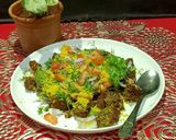 A picture of step 3 of Leftover Kothimbir Vadi Chaat.