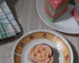 Foto langkah ke 5 dari resep Unicorn Bread Pudding (Puding Roti Unicorn).