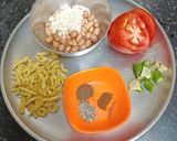 A picture of step 1 of Kathiyawadi Do Pyaaz (Gujarati - Punjabi Deo vegetable).