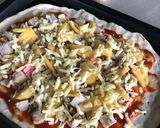 รูปขั้นตอนการทำที่ 5 ของ 🍕พิซซ่าแป้งบางกรอบ