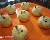 A picture of step 4 of Dessicated Coconut ladoo.