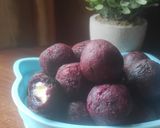 Foto langkah ke 5 dari resep Cemilan Ubi Ungu Keju.