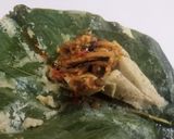 A picture of step 3 of Ekuru (white moimoi)& stew.