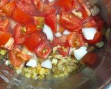 A picture of step 1 of Tomato lentil soup.