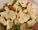 A picture of step 5 of Mushrooms and Mixed Vegetables Pulao.
