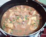 A picture of step 5 of Stewed Arrowroots, potatoes and matoke.