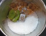 A picture of step 2 of Coconut chutney.