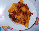 Foto del paso 6 de la receta: Nachos con cheddar y bacon