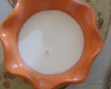 A picture of step 2 of Chhena poda Orissa dish.