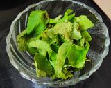 A picture of step 2 of Beetroot Carrot and Mint layer pudding.