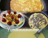 A picture of step 2 of Custard Pancakes with Chocolate Sprinklers.