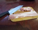 Hagymás, baconos zöldbab rizzsel recept fázis 2 fotója