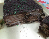Foto del paso 12 de la receta: Turrón de galletas maría con crema de dulce de leche y chocolate