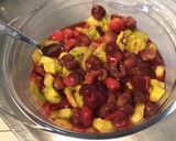 Une image de l'étape 5 de Compote de cerises et kiwis.