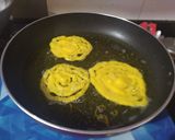 A picture of step 3 of Hot Jalebis.
