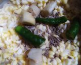 A picture of step 1 of Moong dal chilla.