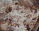 A picture of step 2 of #CP# Paratha stuffed with raw singhada.