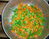 A picture of step 3 of Vegetables rice #charityrecipe #4weekschallange.