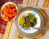 A picture of step 5 of Butter garlic Broccoli with peas 😋(Healthy morning Breakfast).