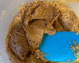 A picture of step 1 of Biscoff Christmas yule log.