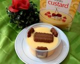 A picture of step 6 of Vanilla custard with candi biscuit 🍪 🍪.