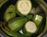 A picture of step 1 of Raw Banana cutlets.