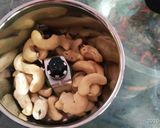 A picture of step 2 of Chocolate kaju katli with surprising chocolates sphere.