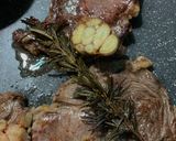 Hình bước làm 2 của món Steak with BBQ sauce (side dish : carrot, potato, zhuchini