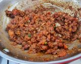 A picture of step 5 of Amritsari paneer bhurji.