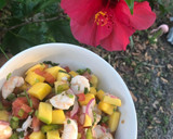 Foto del paso 1 de la receta: Camarones con pico de gallo de mango