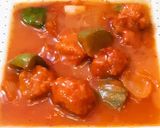 A picture of step 6 of Chicken Shashlik with Vegetable fried Rice.