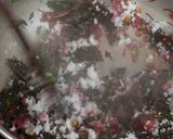 A picture of step 3 of Red cheera thoran.