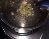A picture of step 3 of Corn palak.
