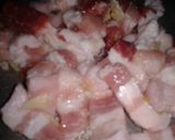 Hình bước làm 2 của món Cá Cơm Khô Kho Thịt Ba Chỉ