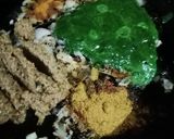 A picture of step 2 of Palak puri with raw banana Tikki masala.
