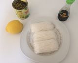 Foto del passaggio 1 della ricetta Noodles ai piselli e salsa di limone e soia
