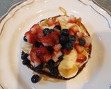 Foto del paso 4 de la receta: Pancakes con frutas a mi estilo 😋
