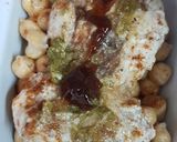 A picture of step 2 of Mix plate Chaat.