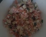 Une image de l'étape 1 de Pains garnis saumon-courgette-fromage frais.