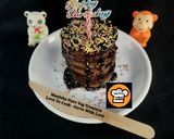 A picture of step 3 of Eggless Chocolate Pan Cake.