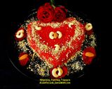 A picture of step 3 of Beetroot Gajar Halwa Cake - Beetroot Carrot Halwa Valentines Cake.