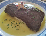 Foto del paso 6 de la receta: Bacalao con Alioli de Ajo Negro Gratinado y Pil Pil