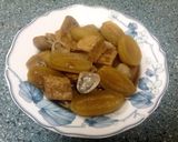 Hình bước làm 2 của món Dưa Hường Kho Chay