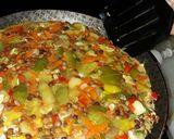 Foto del paso 4 de la receta: Tortilla de lentejas, zapallitos y berenjenas
