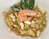 Foto del paso 6 de la receta: Risotto al pesto con gambas